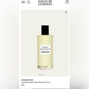 NIB Edward Bess Super Silhouette Body Oil